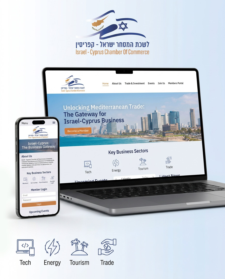 לשכת המסחר ישראל-קפריסין — מיתוג מוסדי מלא